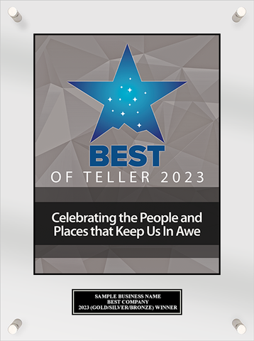 Best of Teller 2023 Acrylic Plaque