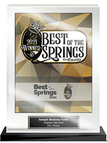 Best of the Springs Acrylic Desktop Award
