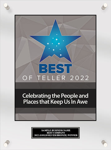 Best of Teller 2022 Acrylic Plaque